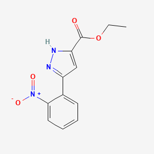 ethyl 3-(2-nitrophenyl)-1H-pyrazole-5-carboxylate