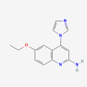 6-Ethoxy-4-(1H-imidazol-1-yl)quinolin-2-amine