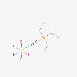 B1313789 Pentafluoro[(triisopropylsilyl)ethynyl]sulfur CAS No. 474668-34-3