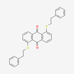 9,10-Anthracenedione, 1,5-bis[(2-phenylethyl)thio]-