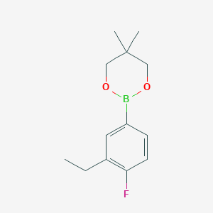 2-(3-Ethyl-4-fluorophenyl)-5,5-dimethyl-1,3,2-dioxaborinane