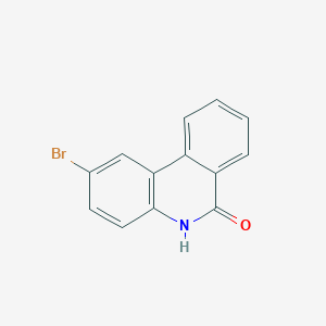 molecular formula C13H8BrNO B131381 6(5H)-菲咯啶酮，2-溴- CAS No. 27353-48-6