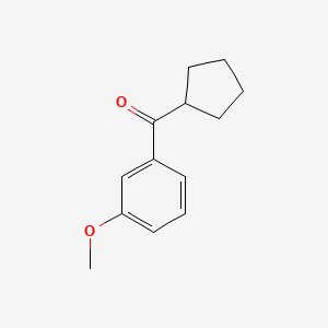 molecular formula C13H16O2 B1313817 环戊基 3-甲氧基苯甲酮 CAS No. 339549-67-6