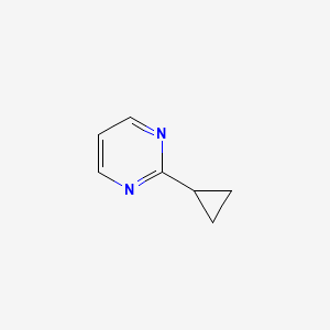 molecular formula C7H8N2 B1313821 2-环丙基嘧啶 CAS No. 58173-74-3