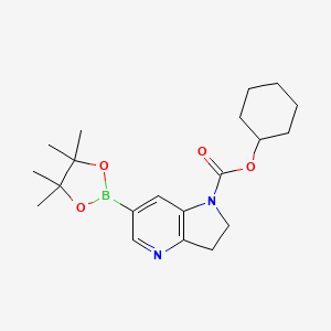 Cyclohexyl 6-(4,4,5,5-tetramethyl-1,3,2-dioxaborolan-2-yl)-2,3-dihydropyrrolo[3,2-b]pyridine-1-carboxylate