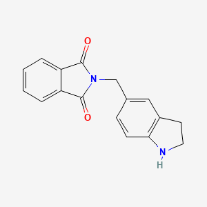 molecular formula C17H14N2O2 B1313830 2-(2,3-Dihydro-1H-indol-5-ylmethyl)-1H-isoindole-1,3(2H)-dione CAS No. 58042-73-2
