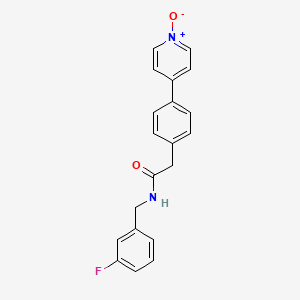 Benzeneacetamide, N-[(3-fluorophenyl)methyl]-4-(1-oxido-4-pyridinyl)-