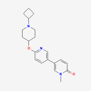 [3,3'-Bipyridin]-6(1H)-one, 6'-[(1-cyclobutyl-4-piperidinyl)oxy]-1-methyl-