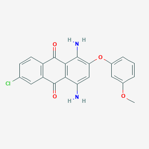 1,4-Diamino-6-chloro-2-(3-methoxyphenoxy)anthracene-9,10-dione