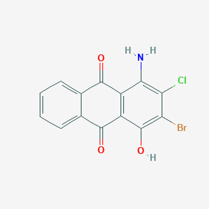 1-Amino-3-bromo-2-chloro-4-hydroxyanthracene-9,10-dione