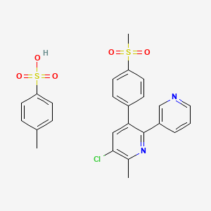 5-Chloro-6-methyl-3-(4-(methylsulfonyl)phenyl)-2,3'-bipyridine 4-methylbenzenesulfonate