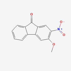 molecular formula C14H9NO4 B13138820 3-Methoxy-2-nitro-9H-fluoren-9-one 