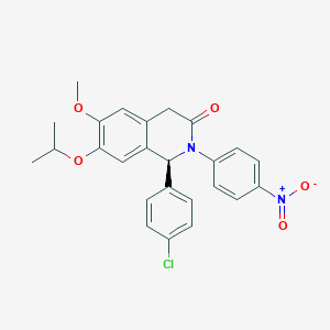 (S)-1-(4-chlorophenyl)-7-isopropoxy-6-methoxy-2-(4-nitrophenyl)-1,2-dihydroisoquinolin-3(4H)-one