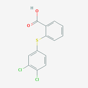 molecular formula C13H8Cl2O2S B1313884 Benzoic acid, 2-[(3,4-dichlorophenyl)thio]- CAS No. 50900-45-3