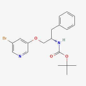 tert-Butyl (S)-(1-((5-bromopyridin-3-yl)oxy)-3-phenylpropan-2-yl)carbamate