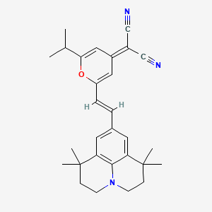 2-[2-(1-Methylethyl)-6-[2-(2,3,6,7-tetrahydro-1,1,7,7-tetramethyl-1h,5h-benzo[ij]quinolizin-9-yl)ethenyl]-4h-pyran-4-ylidene]propanedinitrile