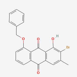 molecular formula C22H15BrO4 B13138869 8-(Benzyloxy)-2-bromo-1-hydroxy-3-methylanthracene-9,10-dione CAS No. 919110-85-3