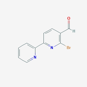 2-Bromo-6-pyridin-2-ylpyridine-3-carbaldehyde