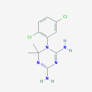 1-(2,5-Dichlorophenyl)-6,6-dimethyl-1,6-dihydro-1,3,5-triazine-2,4-diamine