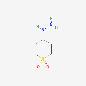 4-Hydrazinyltetrahydro-2H-thiopyran 1,1-dioxide