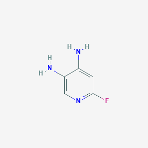 molecular formula C5H6FN3 B1313892 6-氟吡啶-3,4-二胺 CAS No. 60186-24-5