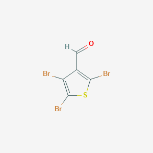 molecular formula C5HBr3OS B1313906 3-Thiophenecarboxaldehyde, 2,4,5-tribromo- CAS No. 61200-58-6