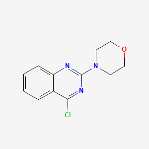 molecular formula C12H12ClN3O B1313908 4-Chloro-2-morpholinoquinazoline CAS No. 39216-67-6