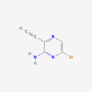 6-Bromo-3-ethynylpyrazin-2-amine