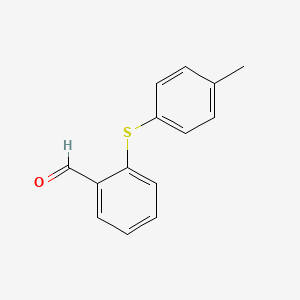 molecular formula C14H12OS B1313917 2-[(4-Methylphenyl)thio]benzaldehyde CAS No. 62351-50-2