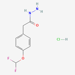 2-(4-(Difluoromethoxy)phenyl)acetohydrazide hcl