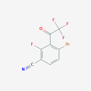 4-Bromo-2-fluoro-3-(2,2,2-trifluoroacetyl)benzonitrile