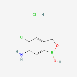 6-amino-5-chlorobenzo[c][1,2]oxaborol-1(3H)-ol hydrochloride