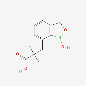 3-(1-hydroxy-3H-2,1-benzoxaborol-7-yl)-2,2-dimethyl-propanoic acid