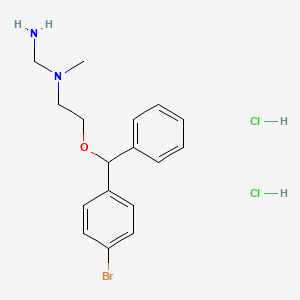 N-(2-((4-Bromophenyl)(phenyl)methoxy)ethyl)-N-methylmethanediaminedihydrochloride