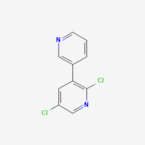 molecular formula C10H6Cl2N2 B13139242 2,5-Dichloro-3,3'-bipyridine 