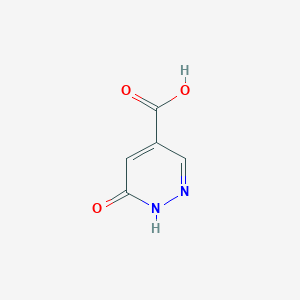 molecular formula C5H4N2O3 B1313937 6-氧代-1,6-二氢吡ridazine-4-羧酸 CAS No. 867130-58-3