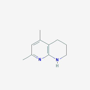 molecular formula C10H14N2 B1313939 5,7-二甲基-1,2,3,4-四氢-1,8-萘啶 CAS No. 65541-95-9