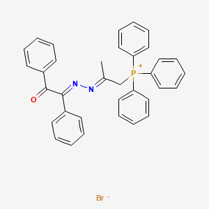 (2-((2-Oxo-1,2-diphenylethylidene)hydrazono)propyl)triphenylphosphonium bromide