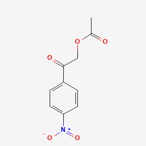 molecular formula C10H9NO5 B1313954 2-(4-Nitrophenyl)-2-oxoethyl acetate CAS No. 65921-30-4