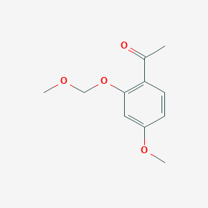 molecular formula C11H14O4 B1313962 1-[4-甲氧基-2-(甲氧甲氧基)苯基]乙酮 CAS No. 58544-83-5