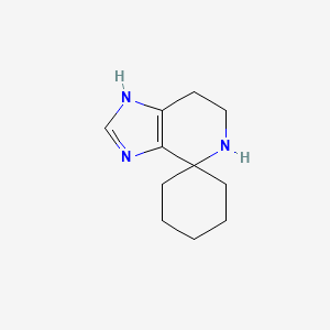 molecular formula C11H17N3 B1313967 3',5',6',7'-Tetrahydrospiro[cyclohexane-1,4'-imidazo[4,5-c]pyridine] CAS No. 18096-45-2