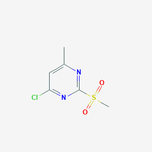 molecular formula C6H7ClN2O2S B1313969 4-氯-6-甲基-2-(甲磺酰基)嘧啶 CAS No. 55329-22-1