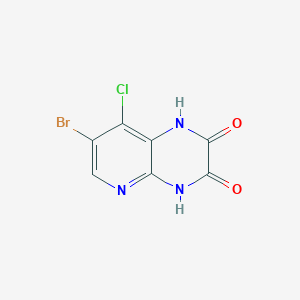 7-Bromo-8-chloropyrido[2,3-b]pyrazine-2,3(1H,4H)-dione