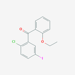 (2-Chloro-5-iodophenyl)(2-ethoxyphenyl)methanone