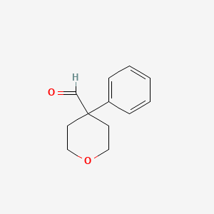 molecular formula C12H14O2 B1313983 4-苯氧烷-4-甲醛 CAS No. 66109-88-4
