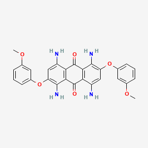 1,4,5,8-Tetraamino-2,6-bis(3-methoxyphenoxy)anthracene-9,10-dione