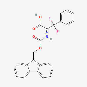 (R)-2-((((9H-Fluoren-9-yl)methoxy)carbonyl)amino)-3,3-difluoro-3-phenylpropanoic acid