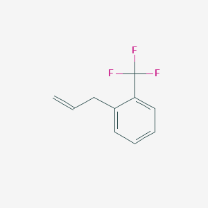 molecular formula C10H9F3 B1313986 3-[(2-三氟甲基)苯基]-1-丙烯 CAS No. 62826-30-6