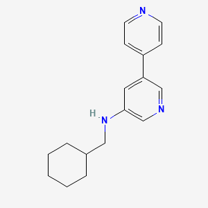 [3,4'-Bipyridin]-5-amine, N-(cyclohexylmethyl)-