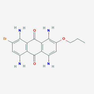 1,4,5,8-Tetraamino-2-bromo-7-propoxyanthracene-9,10-dione